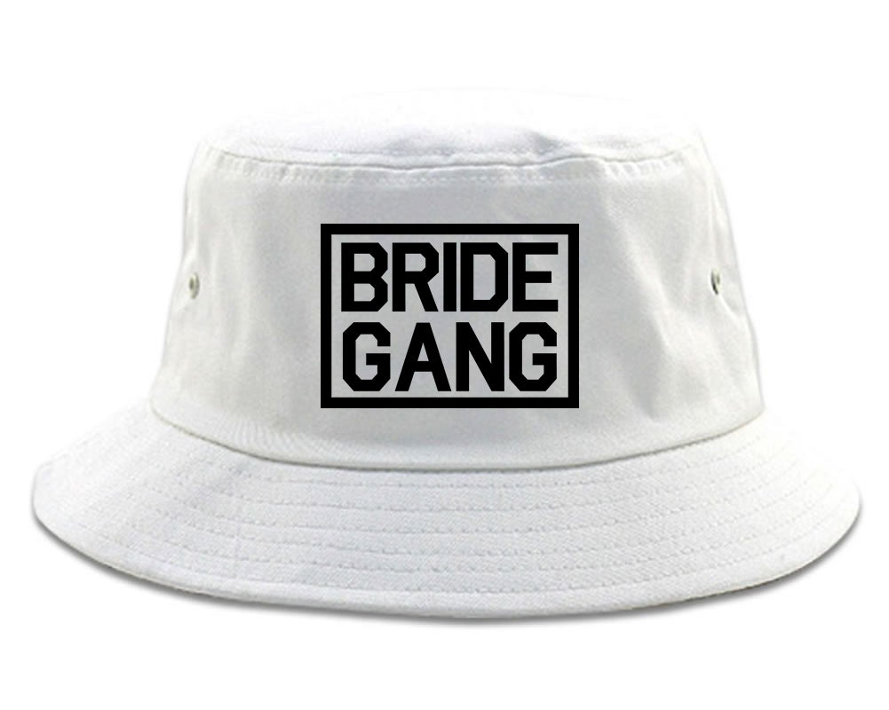 Bride Gang Bachlorette Party Bucket Hat White