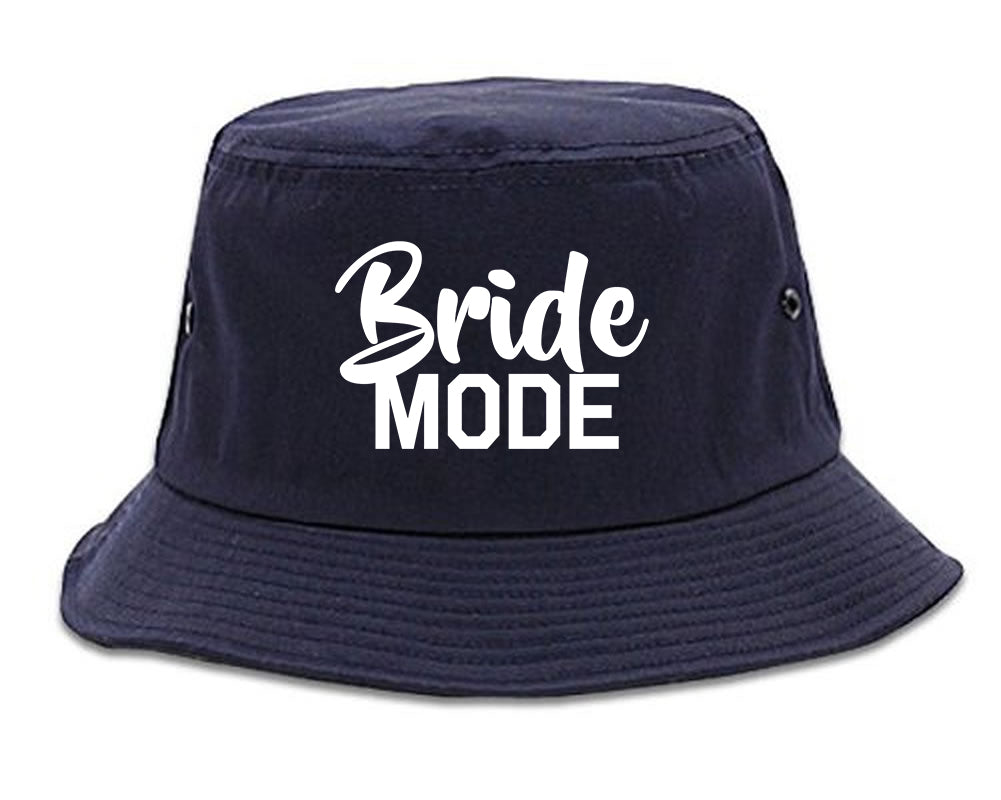 Bride_Mode_Bridal Navy Blue Bucket Hat