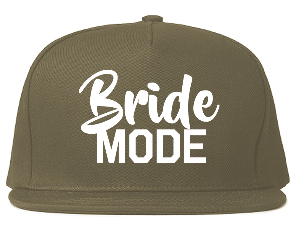 Bride_Mode_Bridal Grey Snapback Hat