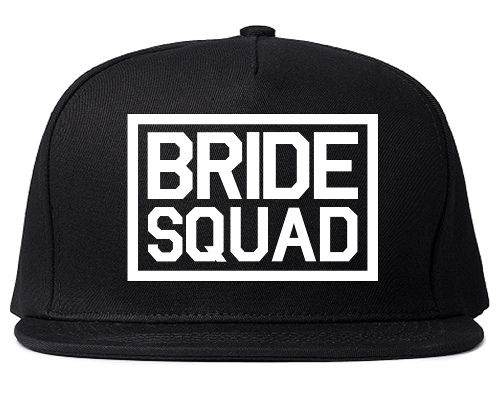 Bride Squad Bachlorette Party Snapback Hat Black