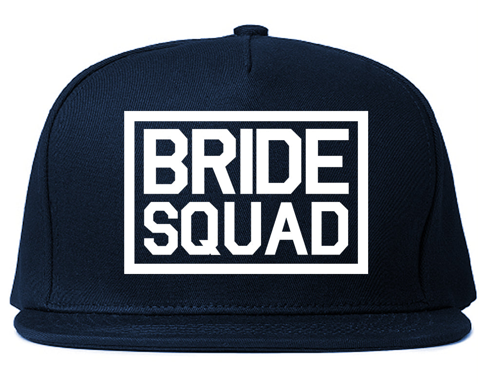 Bride Squad Bachlorette Party Snapback Hat Blue