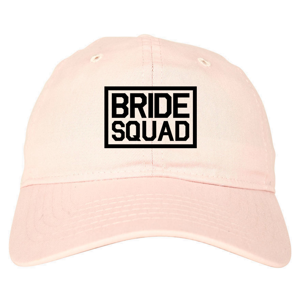 Bride Squad Bachlorette Party Dad Hat Baseball Cap Pink
