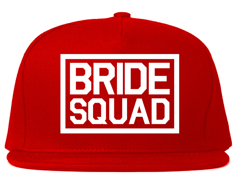 Bride Squad Bachlorette Party Snapback Hat Red