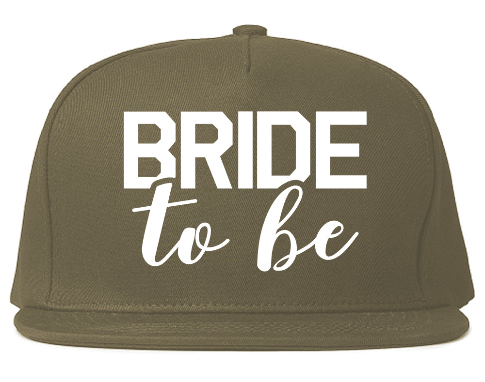 Bride To Be Snapback Hat Grey