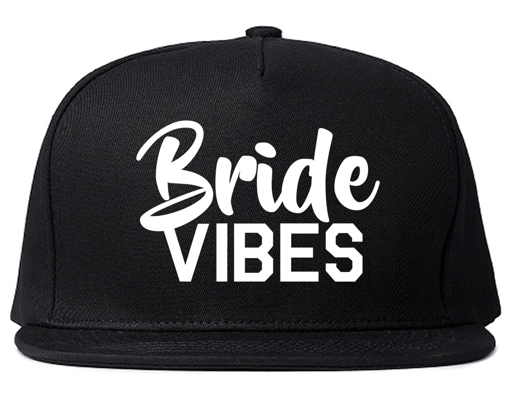 Bride_Vibes_Bridal Black Snapback Hat