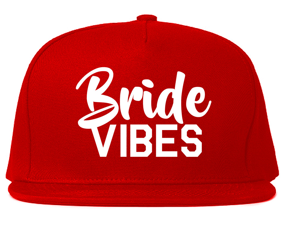 Bride_Vibes_Bridal Red Snapback Hat