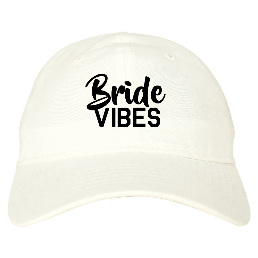 Bride_Vibes_Bridal White Dad Hat