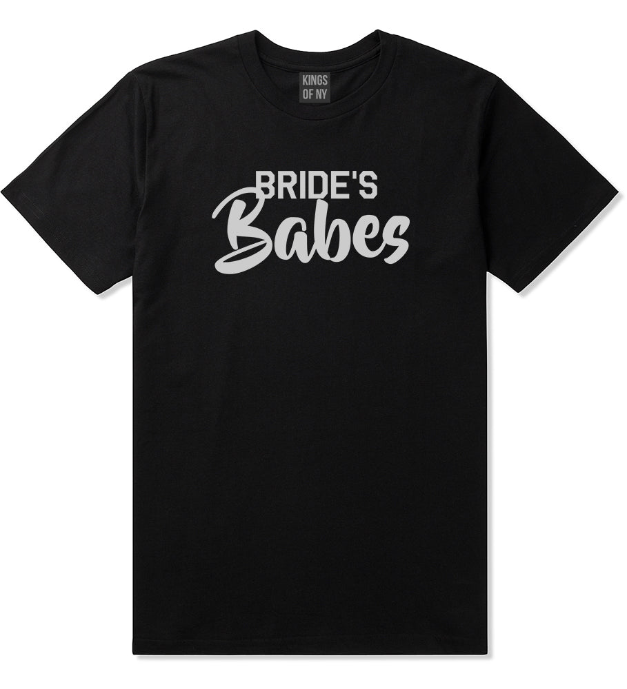 Brides Babes Wedding Mens Black T-Shirt by KINGS OF NY