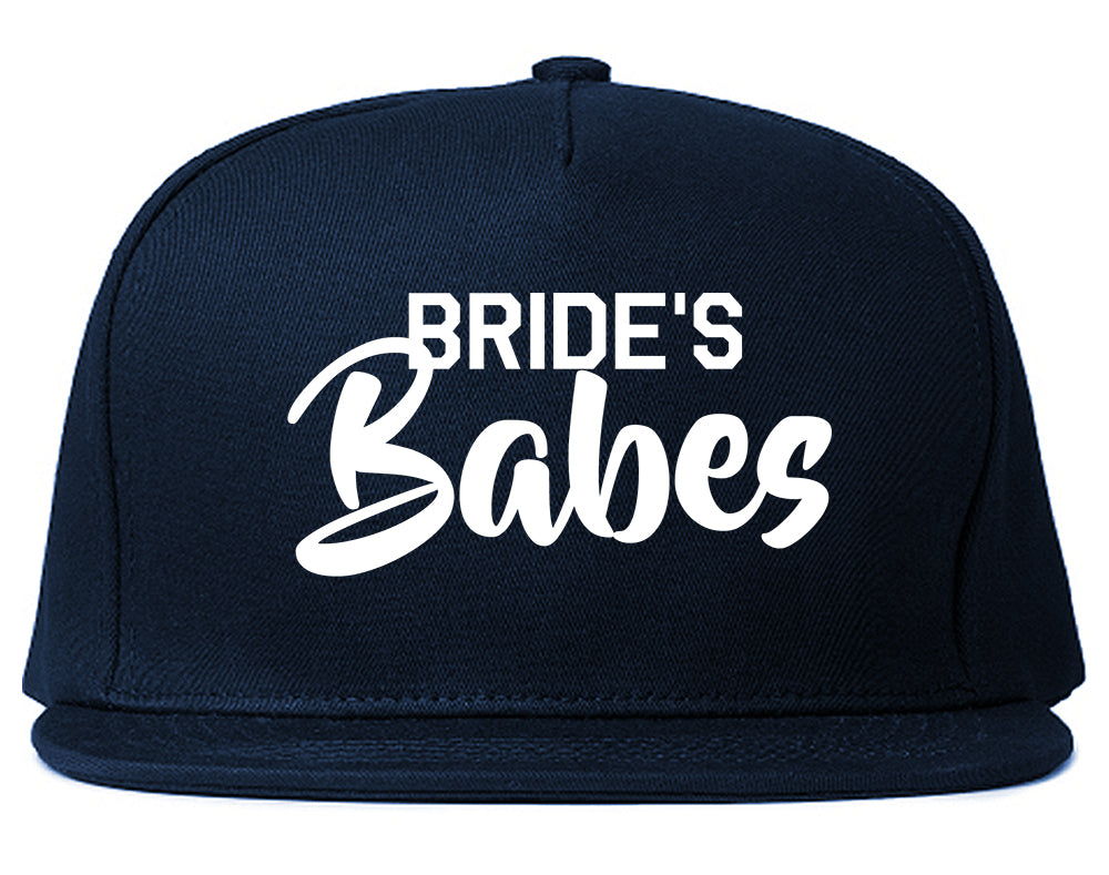 Brides_Babes_Wedding Navy Blue Snapback Hat