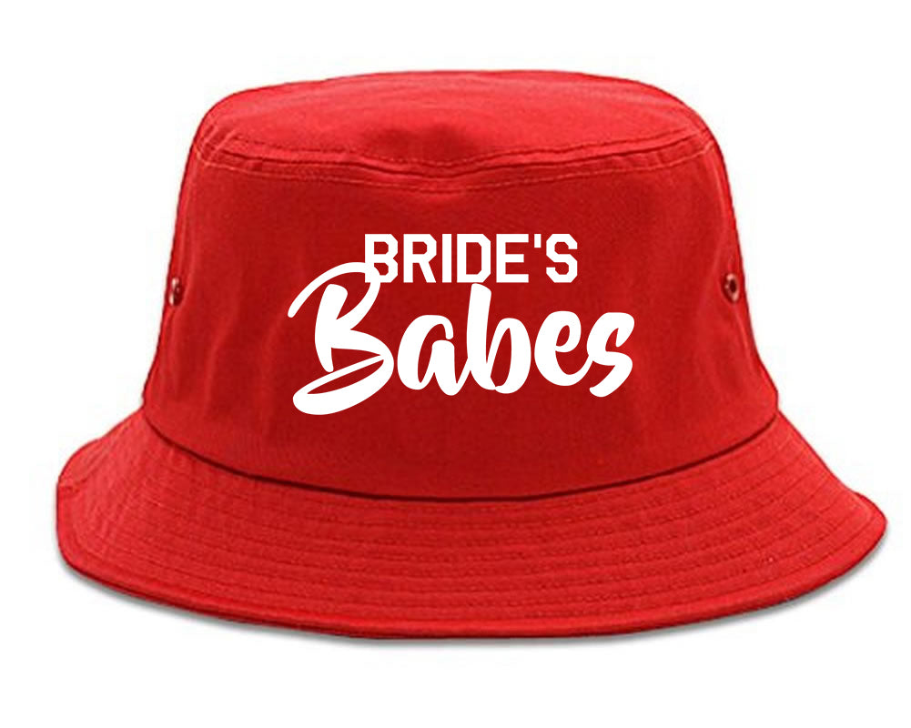 Brides_Babes_Wedding Red Bucket Hat