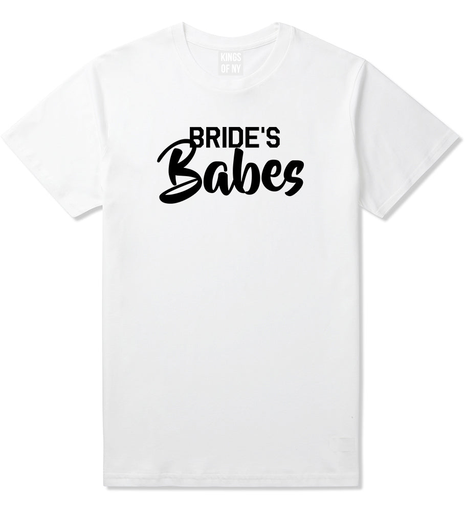 Brides Babes Wedding Mens White T-Shirt by KINGS OF NY