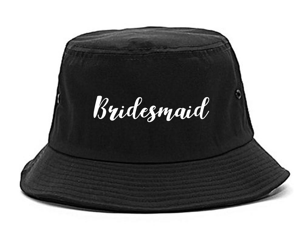 Bridesmaid Bachlorette Party Bucket Hat Black