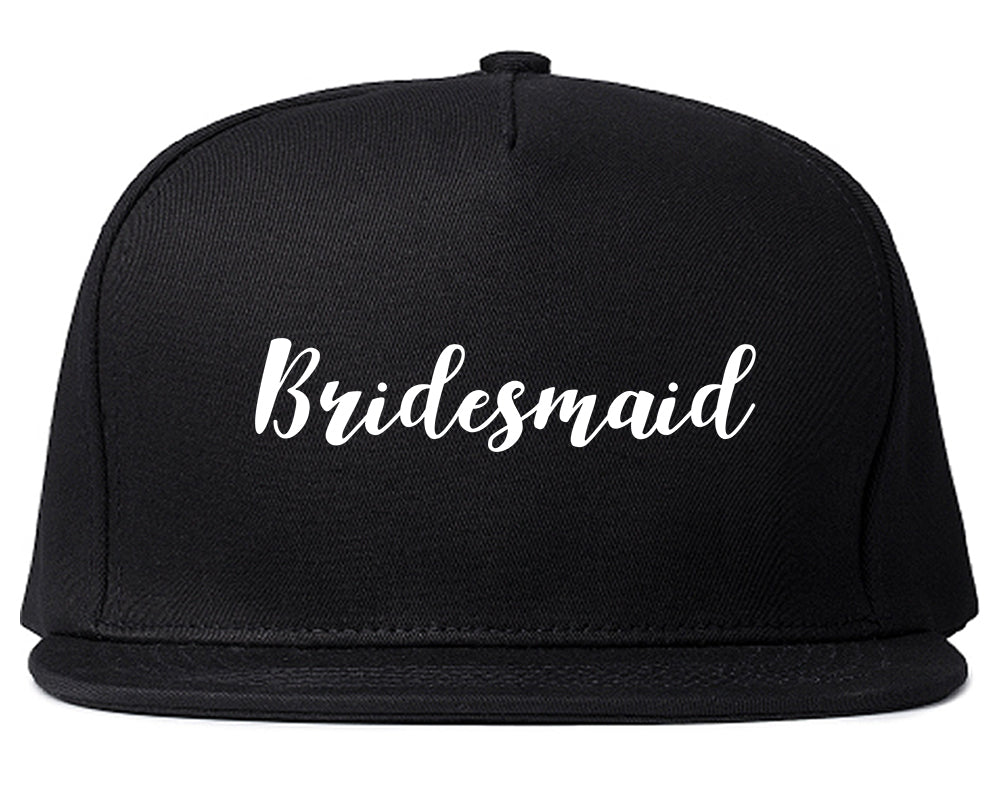 Bridesmaid Bachlorette Party Snapback Hat Black