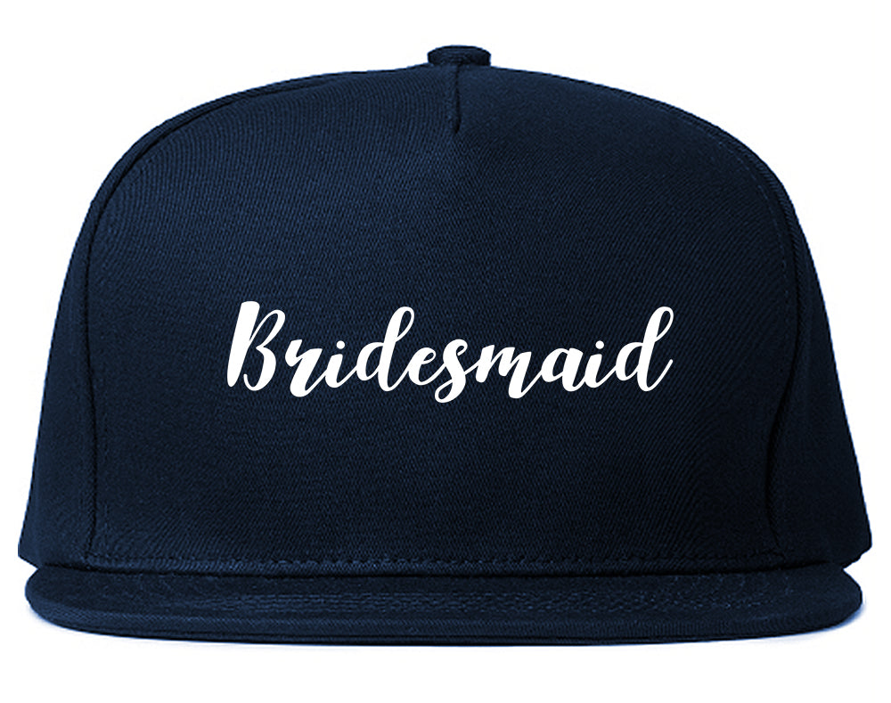 Bridesmaid Bachlorette Party Snapback Hat Blue