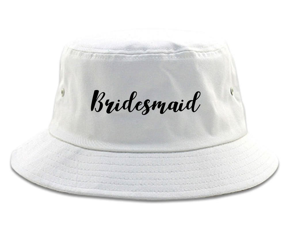 Bridesmaid Bachlorette Party Bucket Hat White