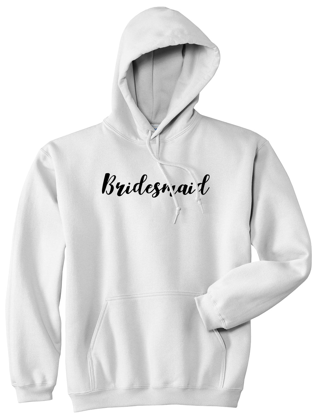 Bridesmaid Bachlorette Party White Pullover Hoodie by Kings Of NY