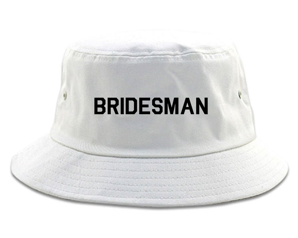 Bridesman Bachlorette Bachelor Party Mens Snapback Hat White