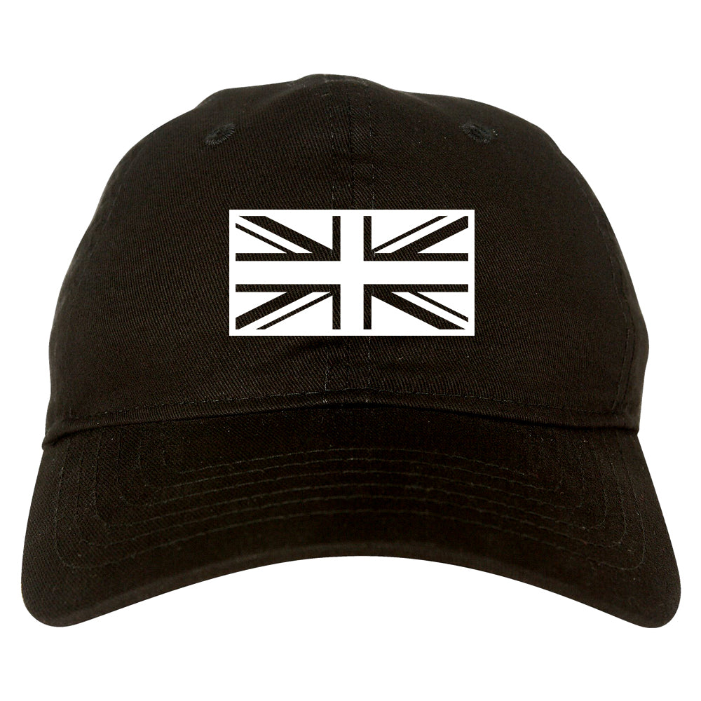 British Army Style Dad Hat Baseball Cap Black