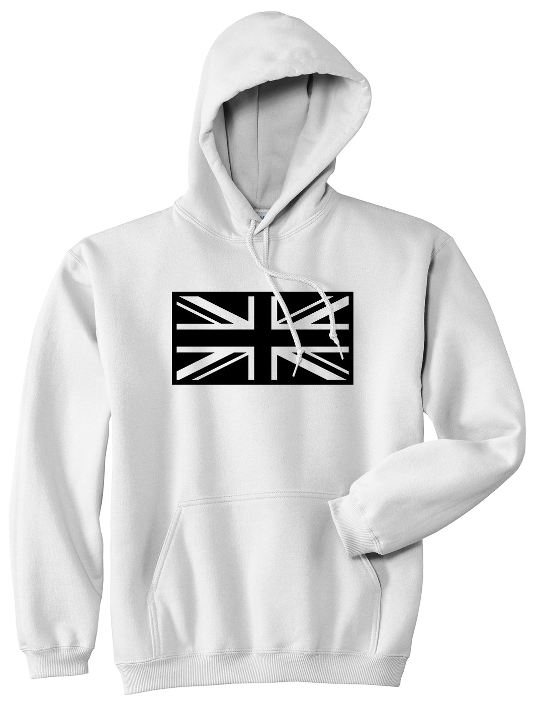 British Army Style White Pullover Hoodie by Kings Of NY
