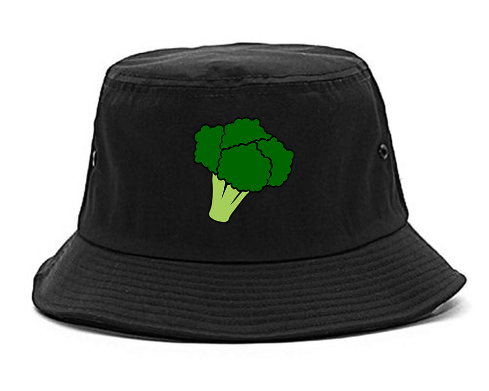 Broccoli Vegan Chest Mens Bucket Hat Black