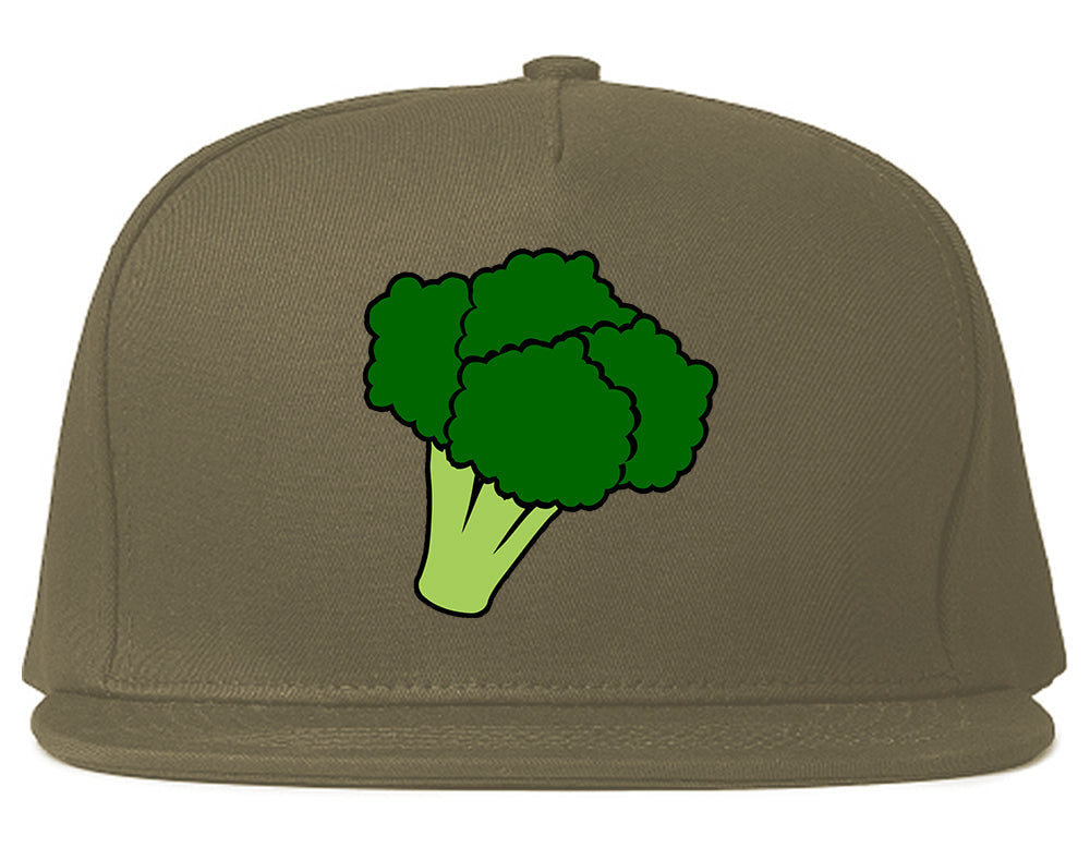 Broccoli Vegan Chest Mens Snapback Hat Grey