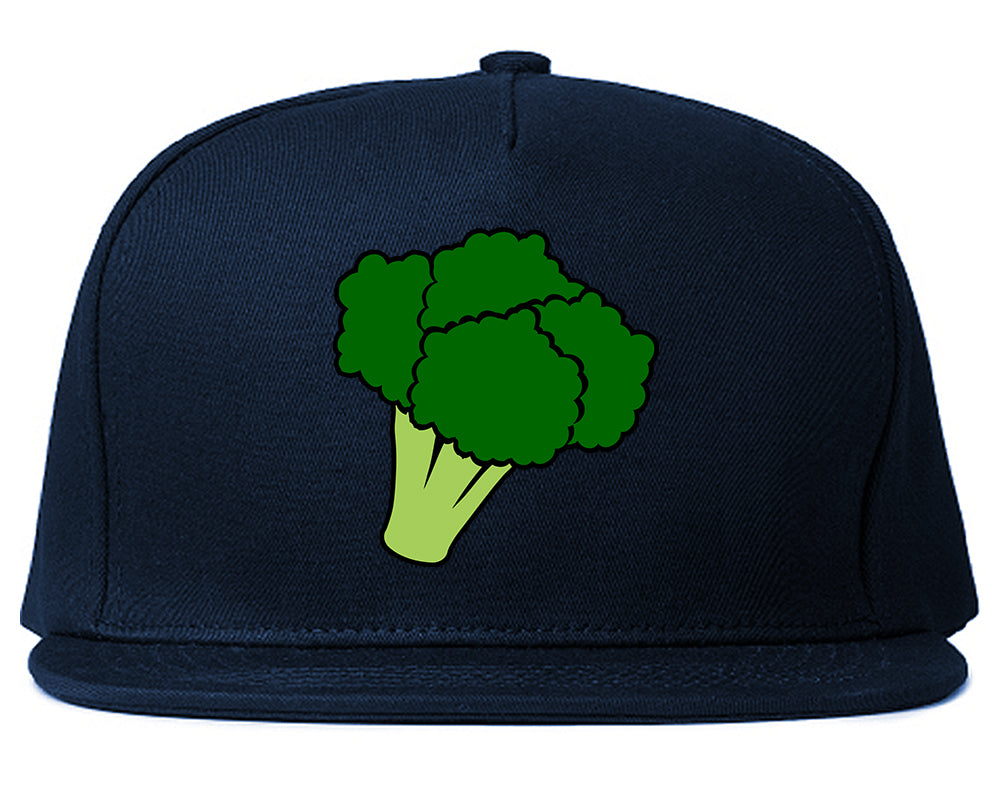 Broccoli Vegan Chest Mens Snapback Hat Navy Blue