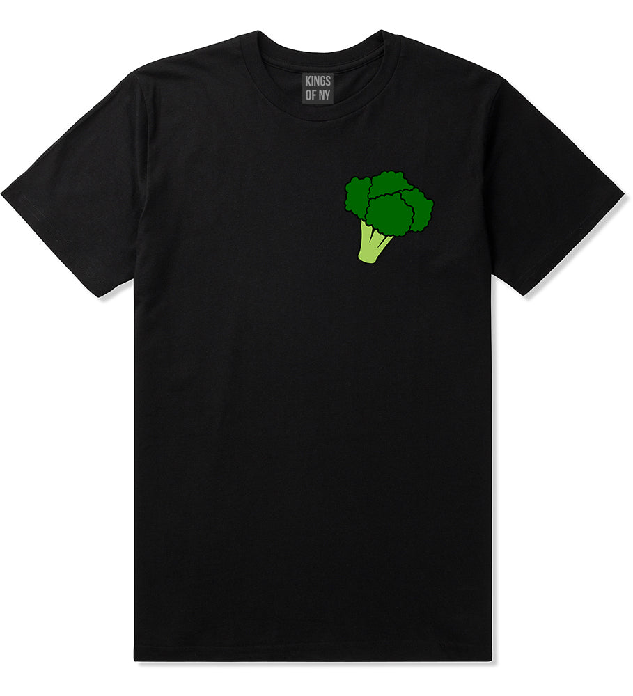 Broccoli Vegan Chest Mens T-Shirt Black