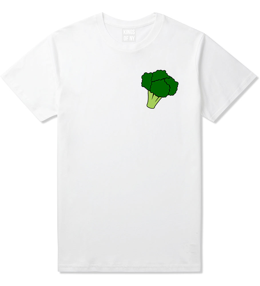 Broccoli Vegan Chest Mens T-Shirt White