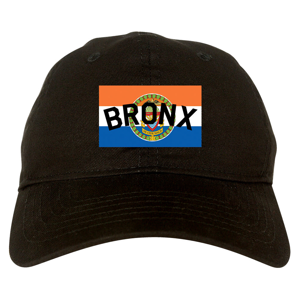 Bronx Flag Mens Dad Hat Baseball Cap Black