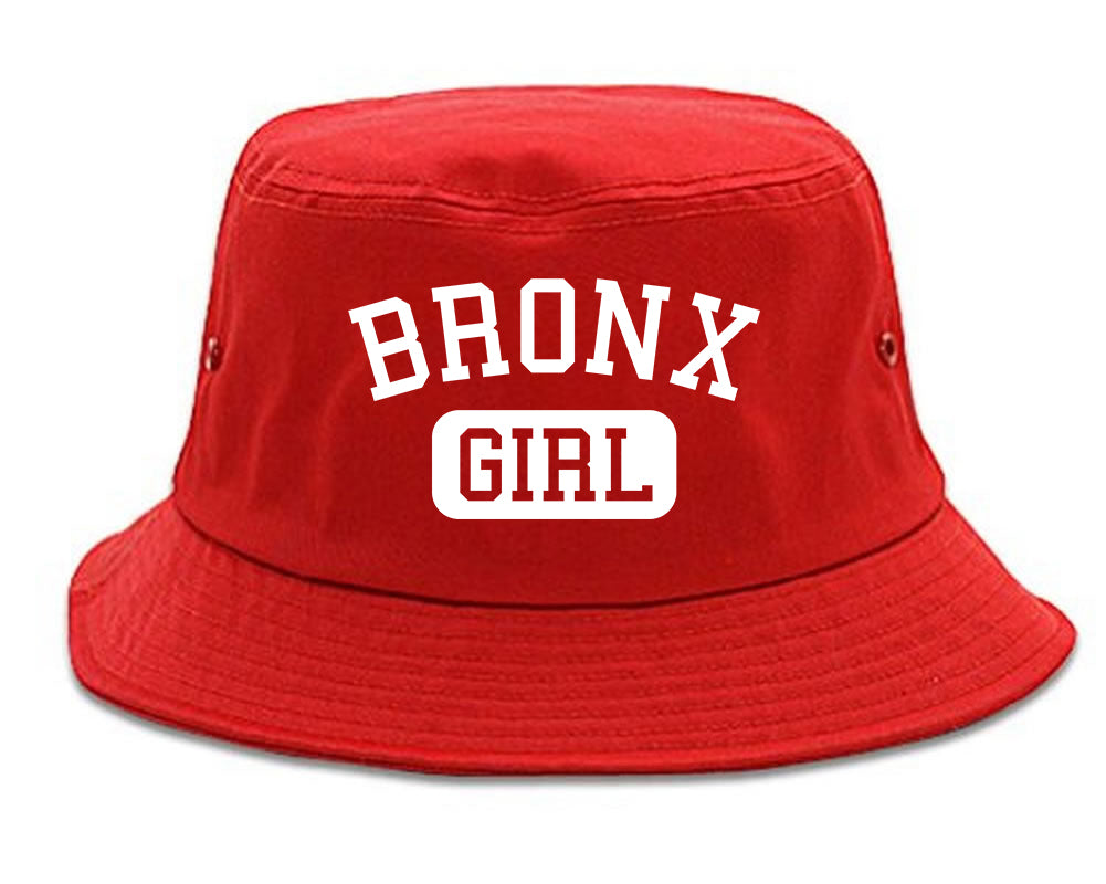 Bronx Girl New York Mens Bucket Hat Red