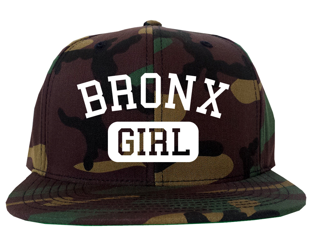 Bronx Girl New York Mens Snapback Hat Army Camo