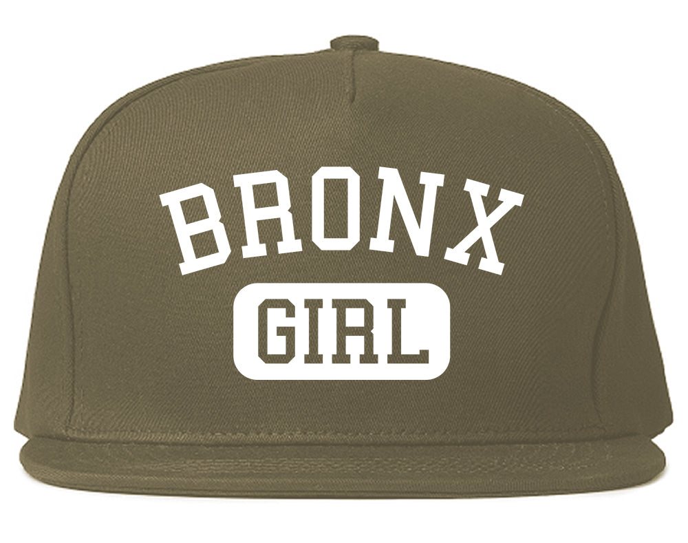 Bronx Girl New York Mens Snapback Hat Grey