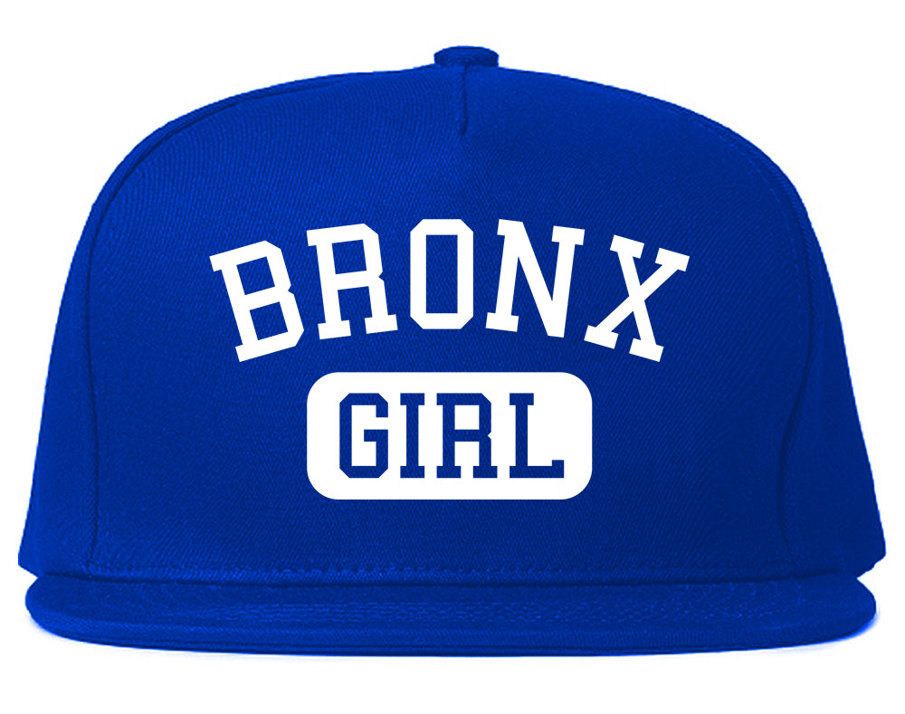 Bronx Girl New York Mens Snapback Hat Royal Blue