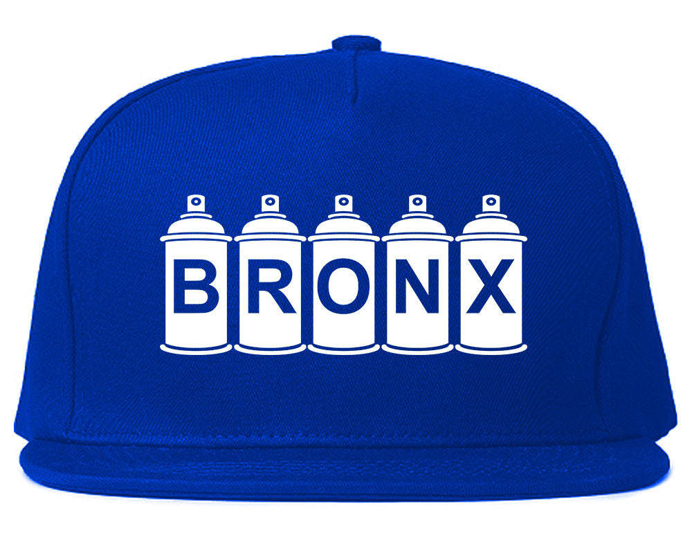 Bronx Graffiti Art Spray Can NY Mens Snapback Hat Royal Blue