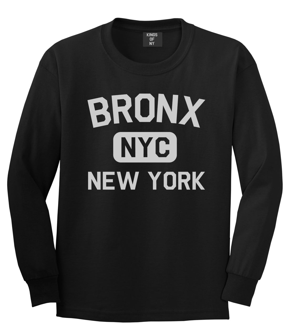 Bronx Gym NYC New York Mens Long Sleeve T-Shirt Black