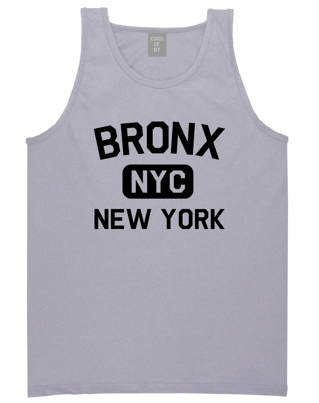 Bronx Gym NYC New York Mens Tank Top T-Shirt Grey