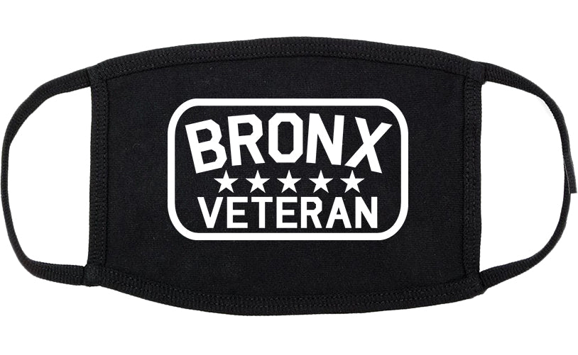 Bronx Veteran Cotton Face Mask Black