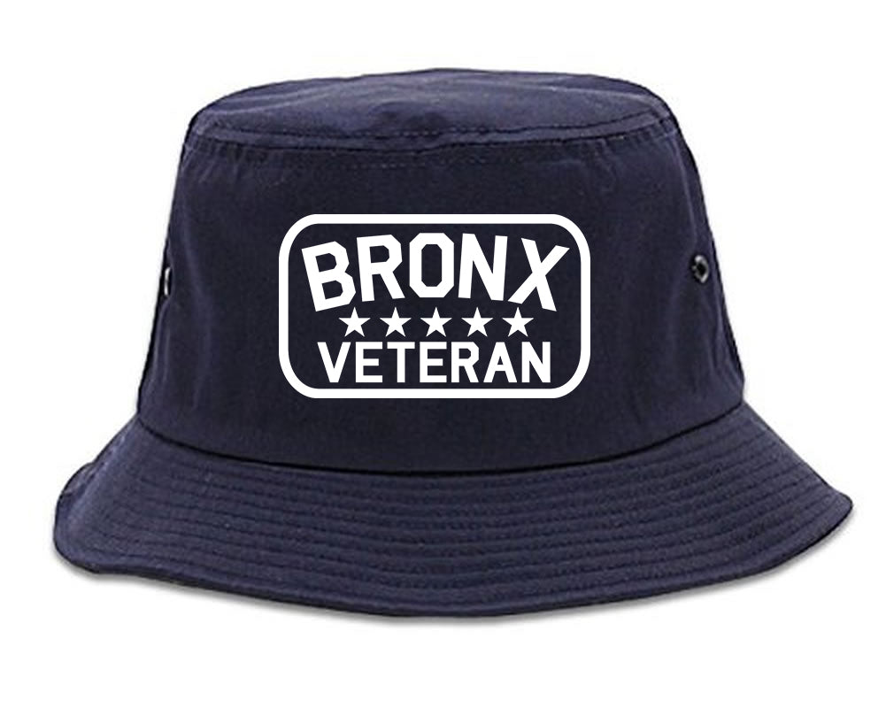 Bronx Veteran Mens Snapback Hat Navy Blue