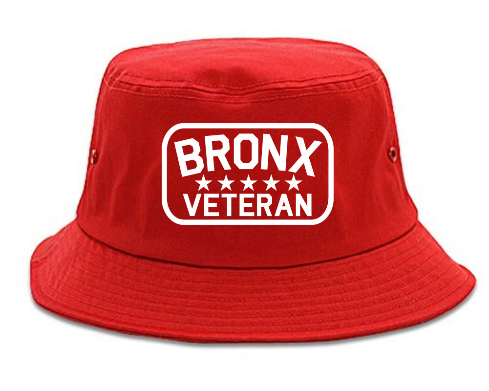 Bronx Veteran Mens Snapback Hat Red