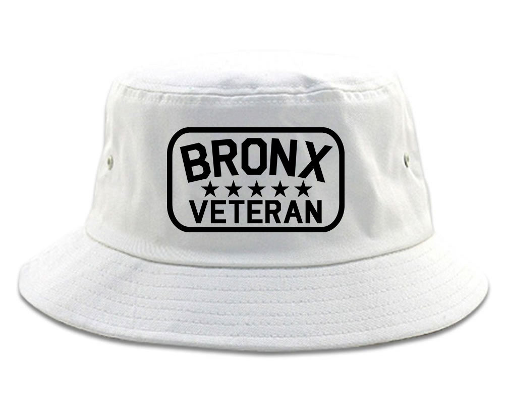 Bronx Veteran Mens Snapback Hat White