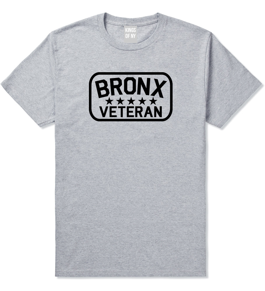 Bronx Veteran Mens T Shirt Grey