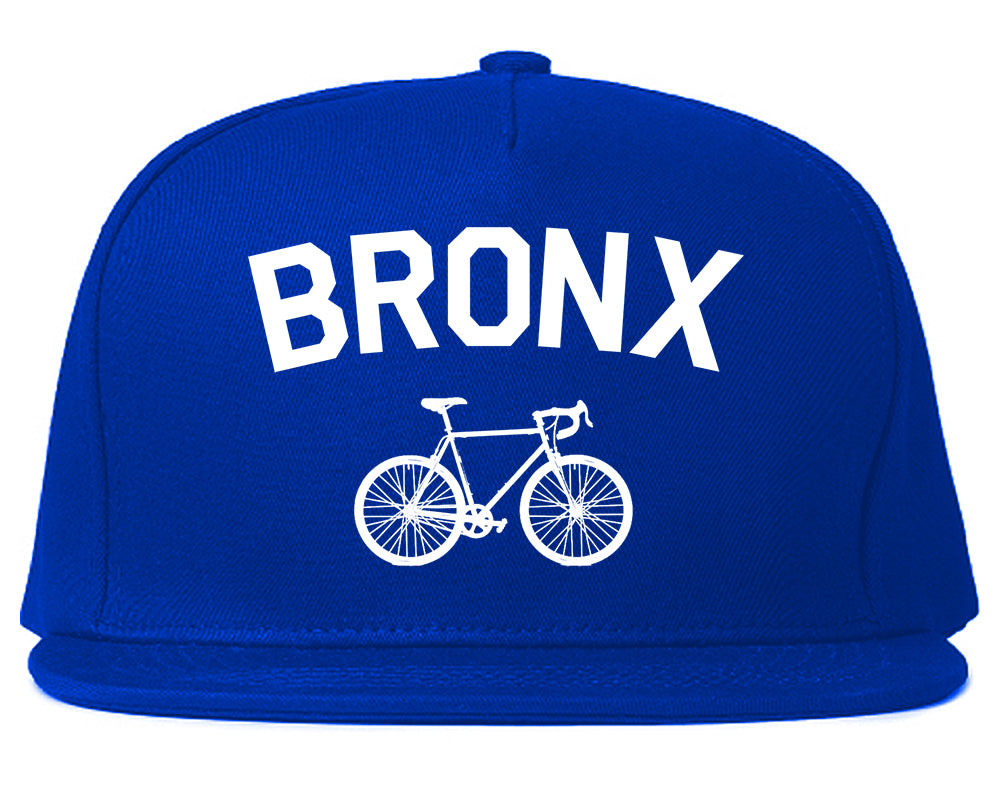Bronx Vintage Bike Cycling Mens Snapback Hat Royal Blue