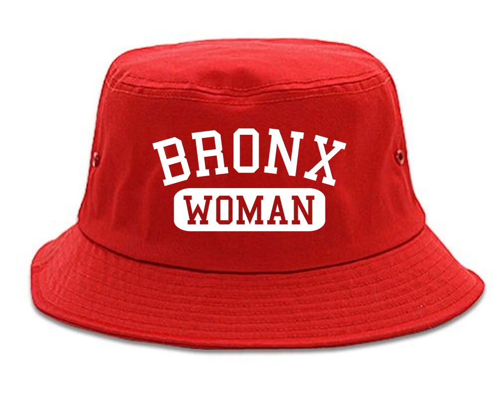 Bronx Woman Mens Bucket Hat Red