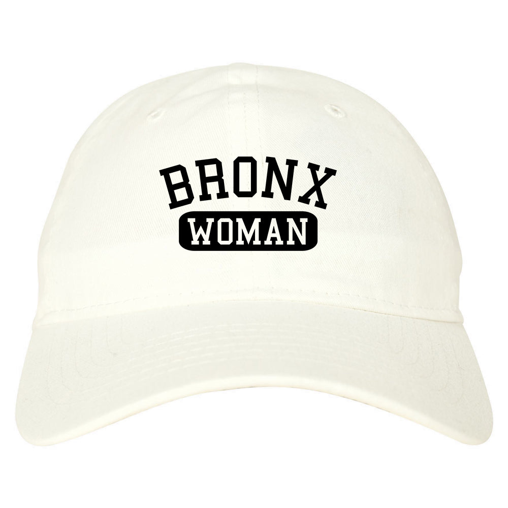 Bronx Woman Mens Dad Hat White