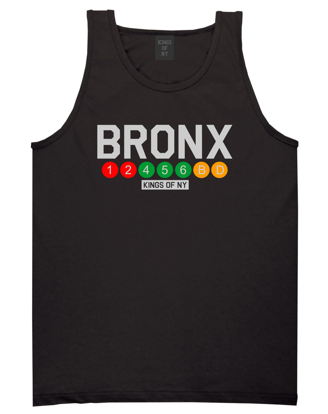Bronx Transit Logos Tank Top Shirt in Black