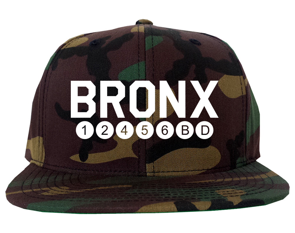 Bronx Transit Logos Camo Snapback Hat