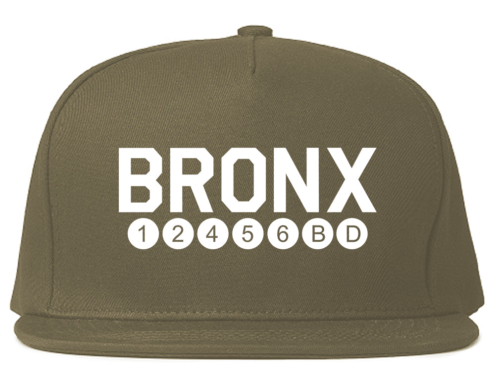 Bronx Transit Logos Grey Snapback Hat