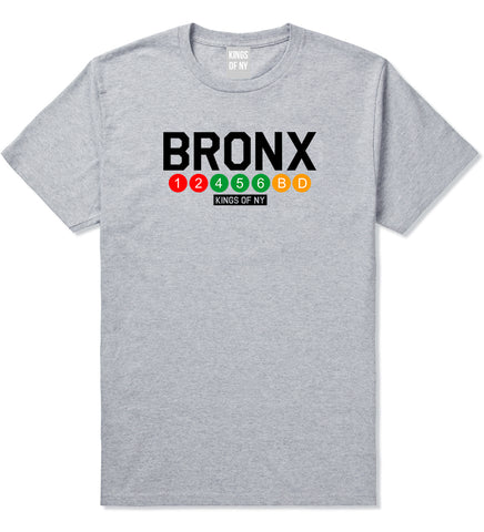 Bronx Transit Logos T-Shirt in Grey