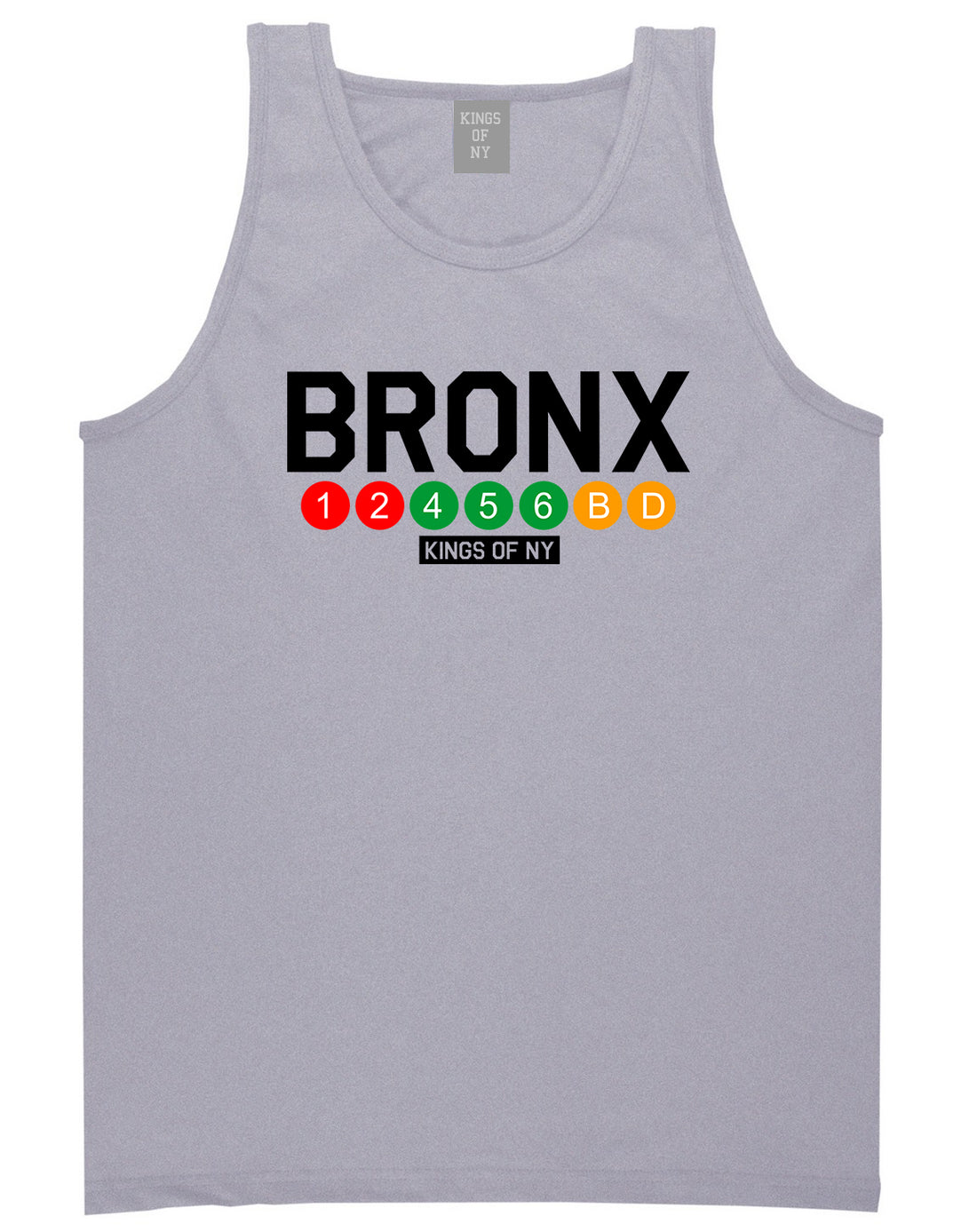 Bronx Transit Logos Tank Top Shirt in Grey