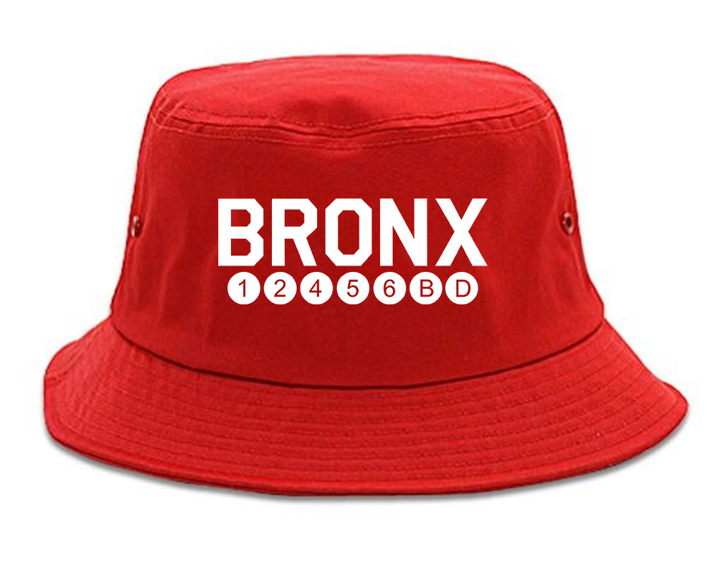 Bronx Transit Logos Red Bucket Hat